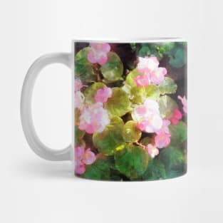 Begonias By Stone Wall Mug